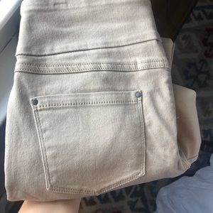 Time & Tru Tan Jeggings. Never worn! Size 4-6